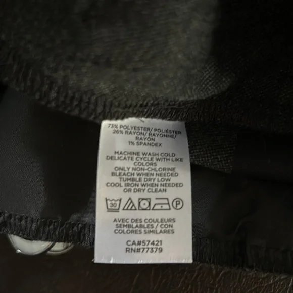 Women’s Ann Taylor Factory Sz 2P Mid Rise Straight Leg Poly/Rayon/Spandex Blend - Picture 7 of 7